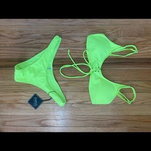 Neon bathing suit